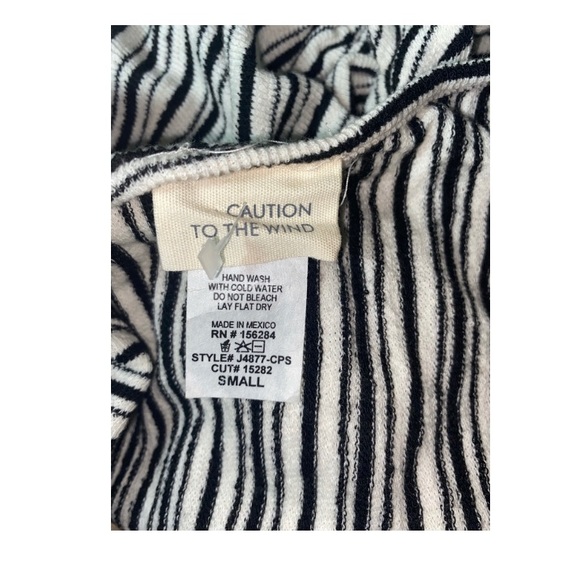 Caution To The Wind Black and white Jumpsuit - Picture 3 of 5